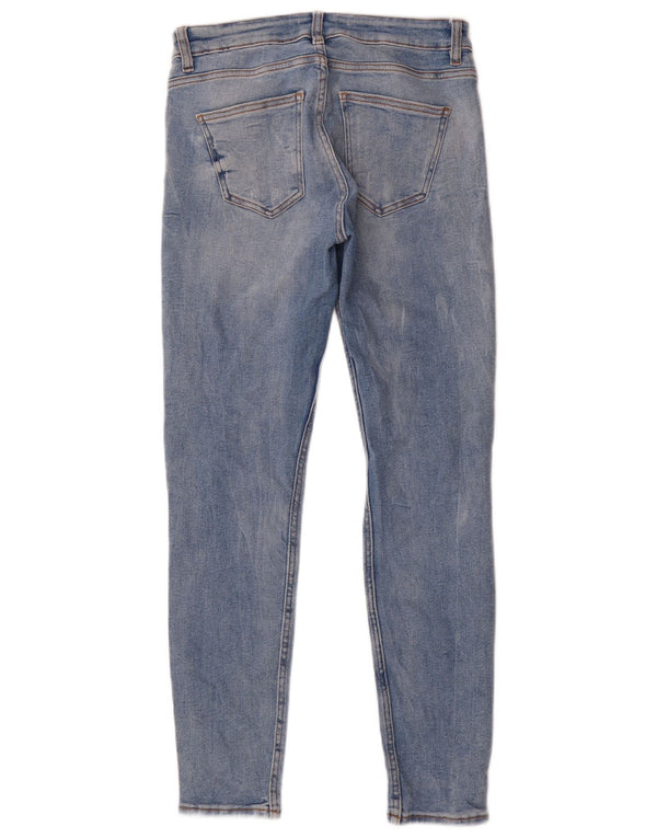 Blugi skinny distressed pentru femei Zara EU 40 Medium L30 L30 Bumbac albastru