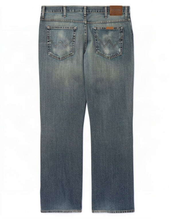 Blugi pentru bărbați Bootcut Wrangler W38 L34 Bumbac albastru