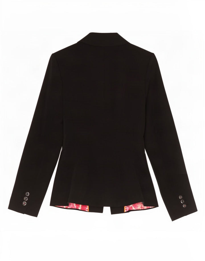Sacou blazer pentru femei Ted Baker cu 2 nasturi Mărimea 1 XS Poliester negru