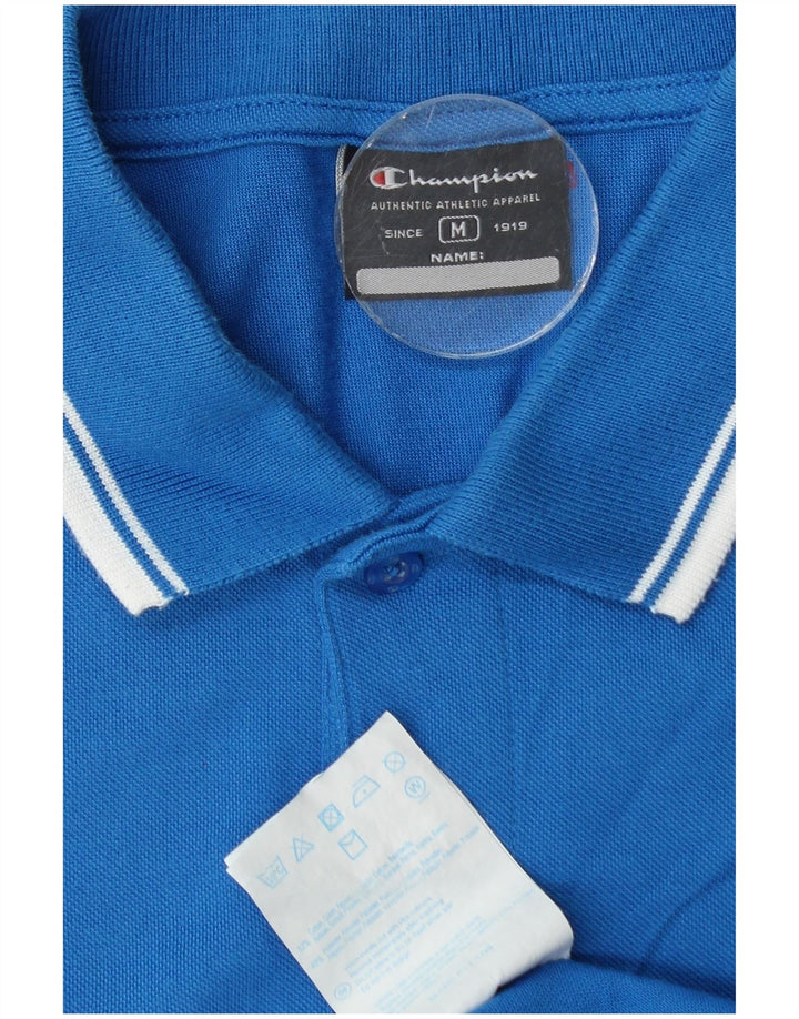 Tricou polo pentru bărbați Champion, din bumbac albastru mediu