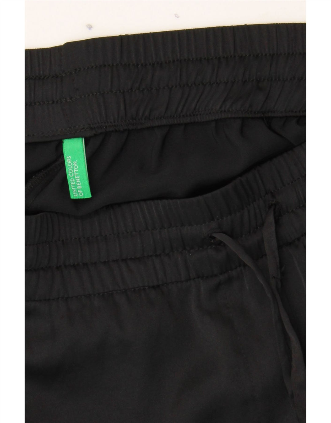 BENETTON Womens Tracksuit Trousers UK 10 Small  Black Polyester Vintage Benetton and Second-Hand Benetton from Messina Hembry 
