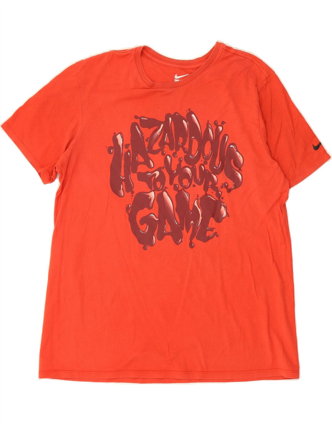 NIKE Mens Athletic Cut Graphic T-Shirt Top XL Red Vintage Nike and Second-Hand Nike from Messina Hembry 