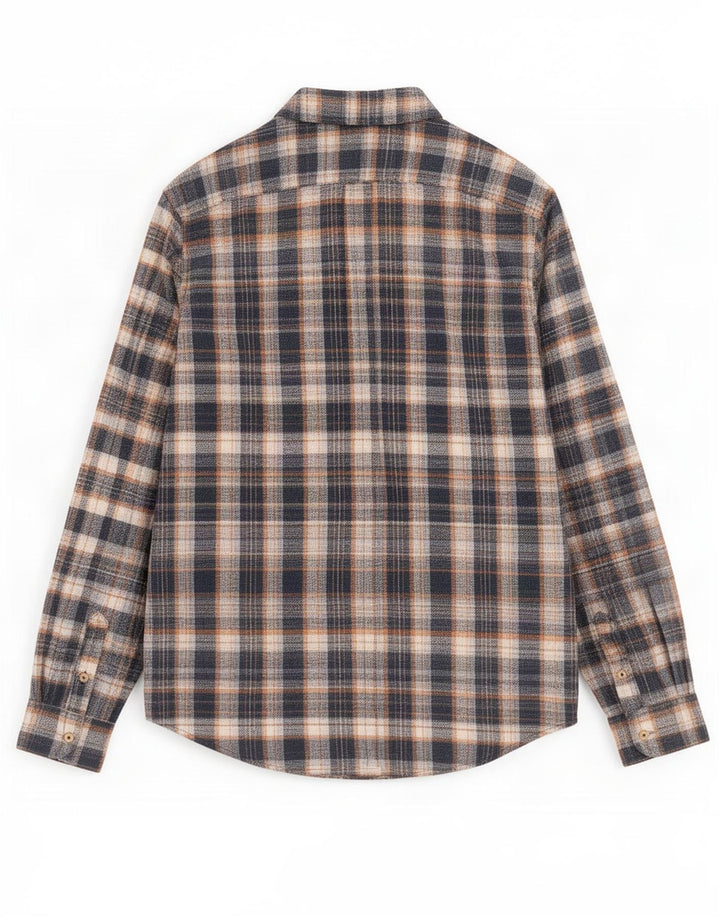 Cămașă de flanel pentru bărbați Ben Sherman, cu carouri mari, albastre