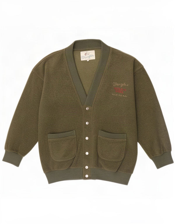 Pulover cardigan pentru bărbați Wrangler Poliester verde mediu