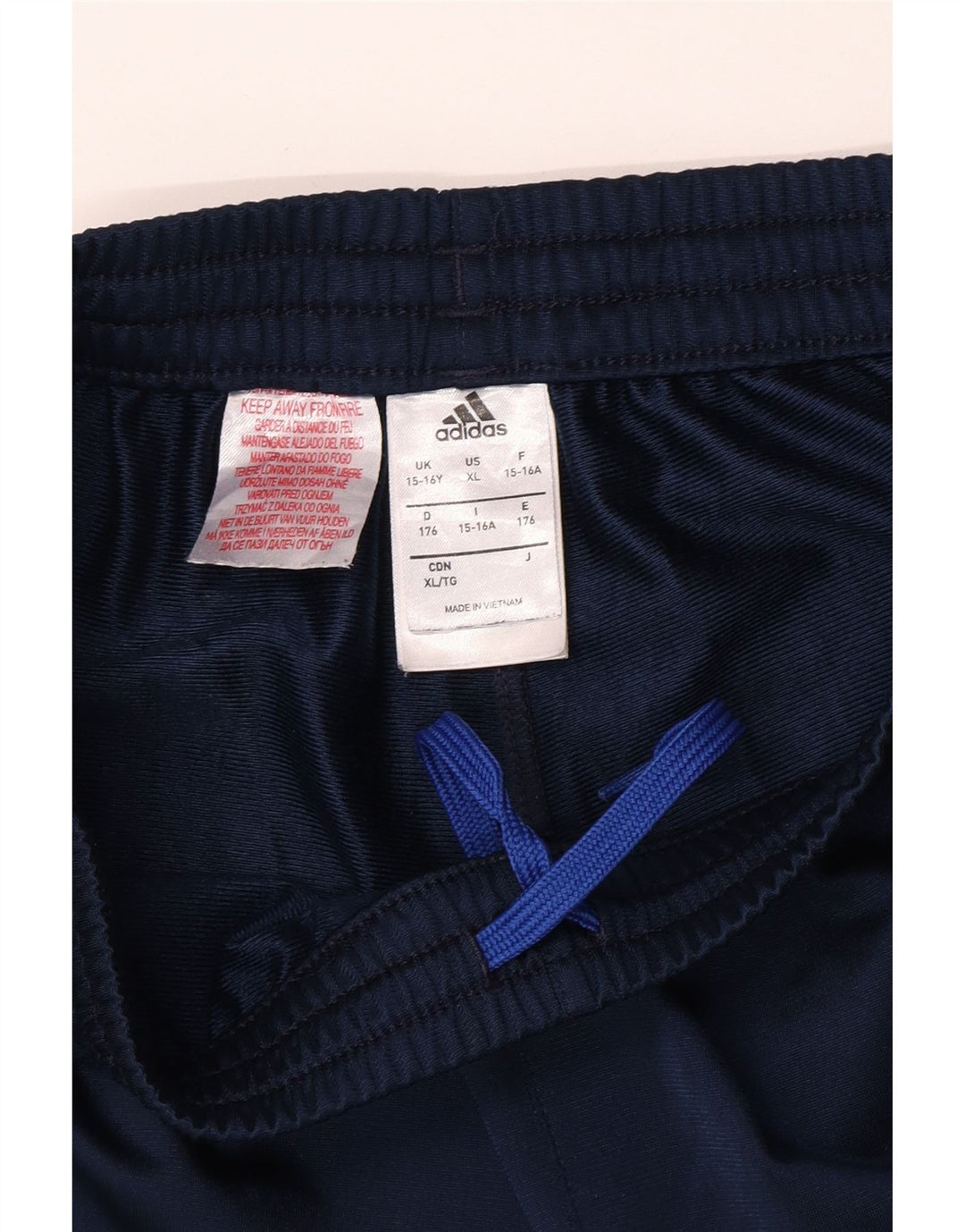 Pantaloni scurți sport pentru băieți Adidas 15-16 ani poliester bleumarin