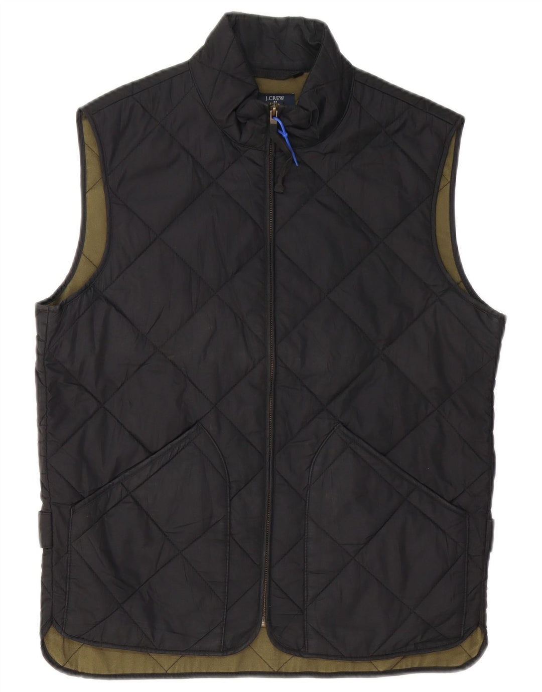 J. CREW Gilet matlasat pentru bărbați UK 36 Poliester negru mic
