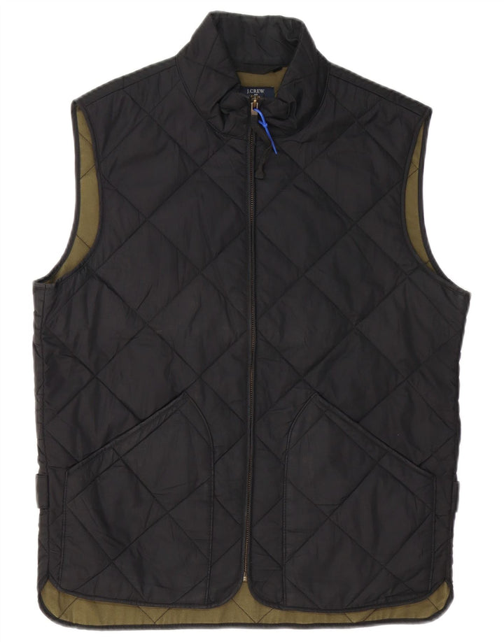 J. CREW Gilet matlasat pentru bărbați UK 36 Poliester negru mic