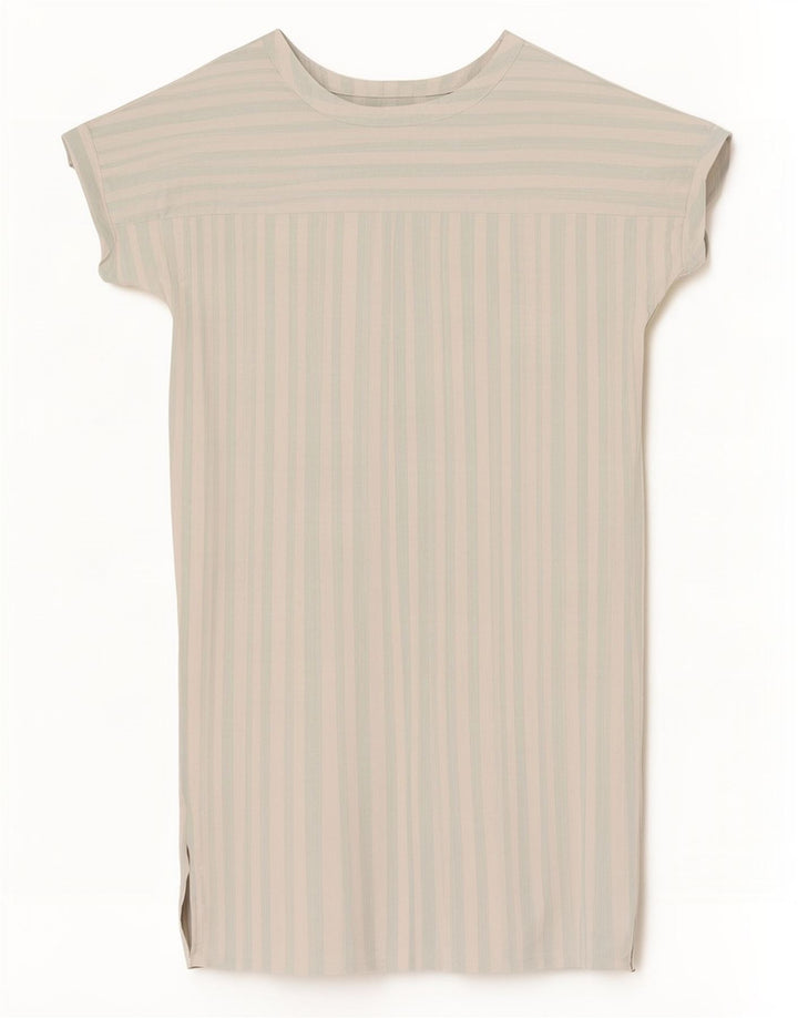 Max Mara Rochie Schimbată Femei EU 42 Acetat mare cu dungi albe
