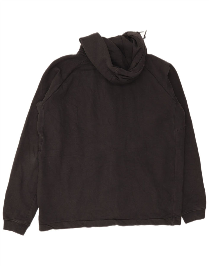 Pulover Nike pentru bărbați, cu fermoar, bumbac mediu negru