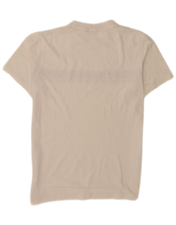 Tricou pentru bărbați Sergio Tacchini Top mediu alb din bumbac color bloc