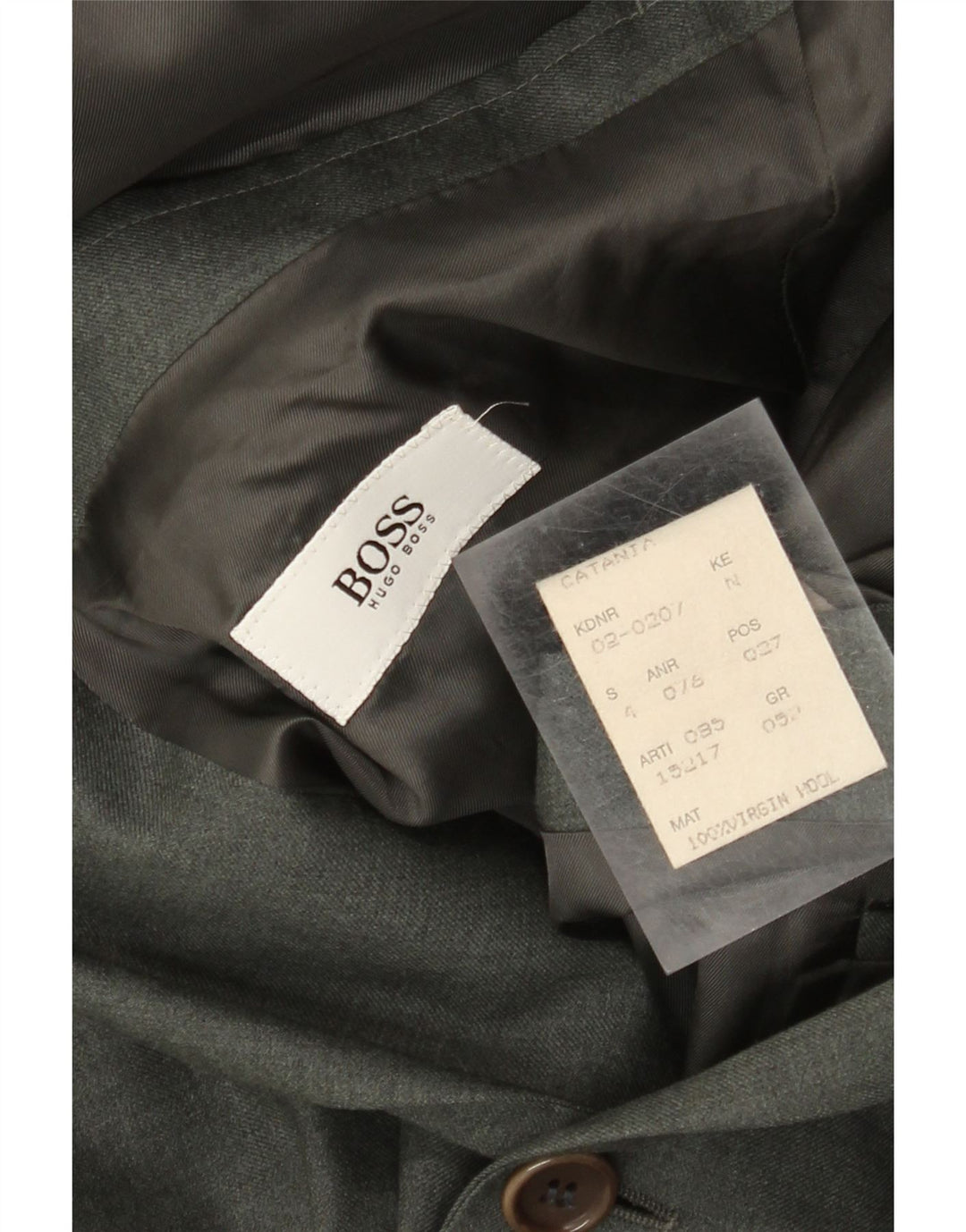 Blazer pentru bărbați Hugo Boss cu 2 nasturi EU 52 XL Lână gri