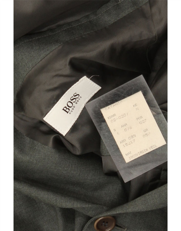 Blazer pentru bărbați Hugo Boss cu 2 nasturi EU 52 XL Lână gri