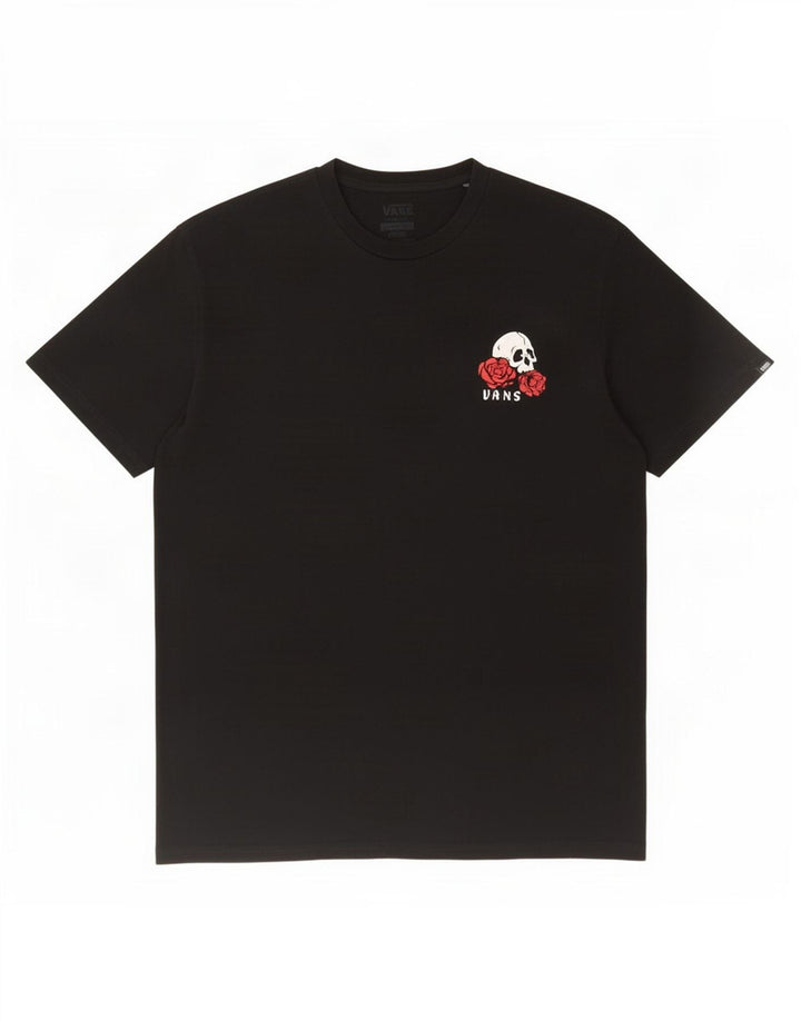 Tricou grafic Vans pentru bărbați Top mare din bumbac negru