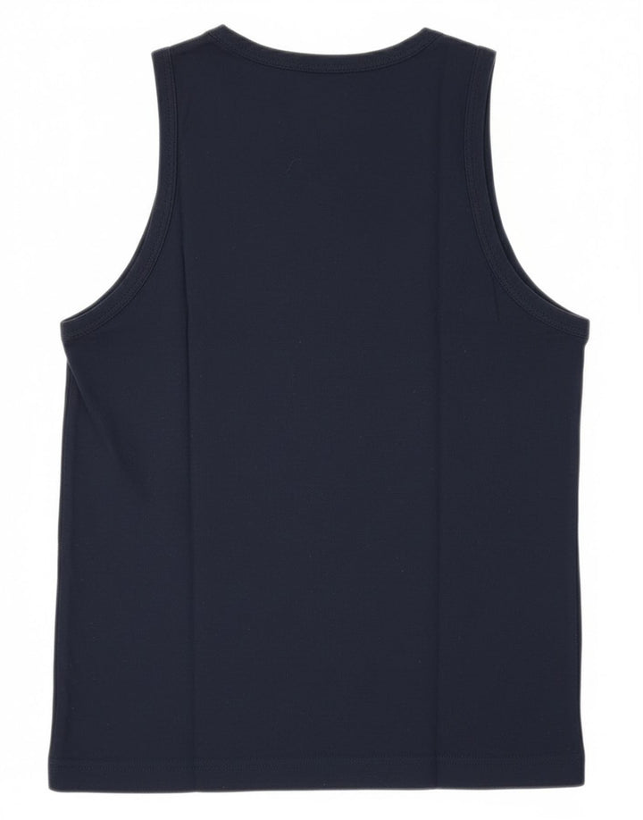Top Vest Asics pentru femei UK 12 Medium Bleumarin Bumbac