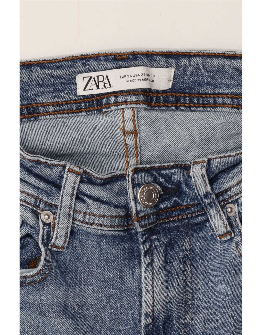 Blugi slim pentru bărbați Zara EU 36 XS W29 L30 Albastru