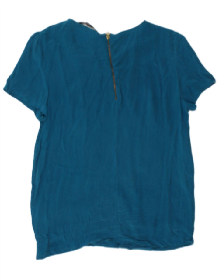 Bluză pentru femei Zara UK 10 Small Blue Silk