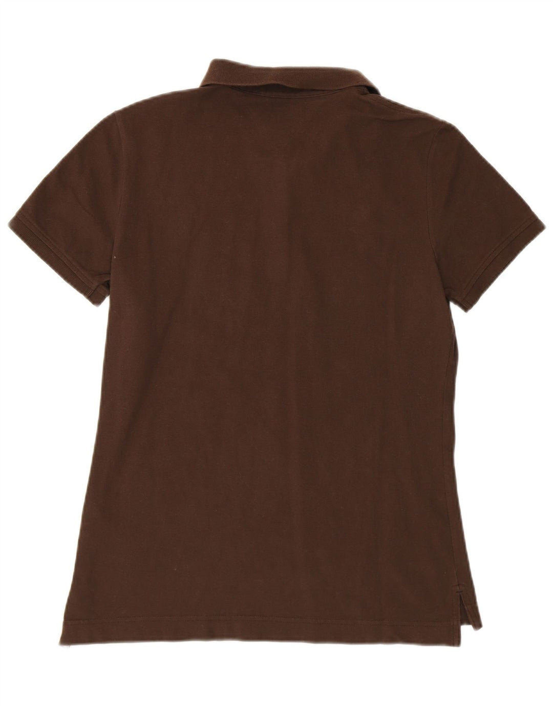 Tricou polo TOMMY HILFIGER pentru femei, cu ajustare clasică, UK 12, bumbac maro mediu