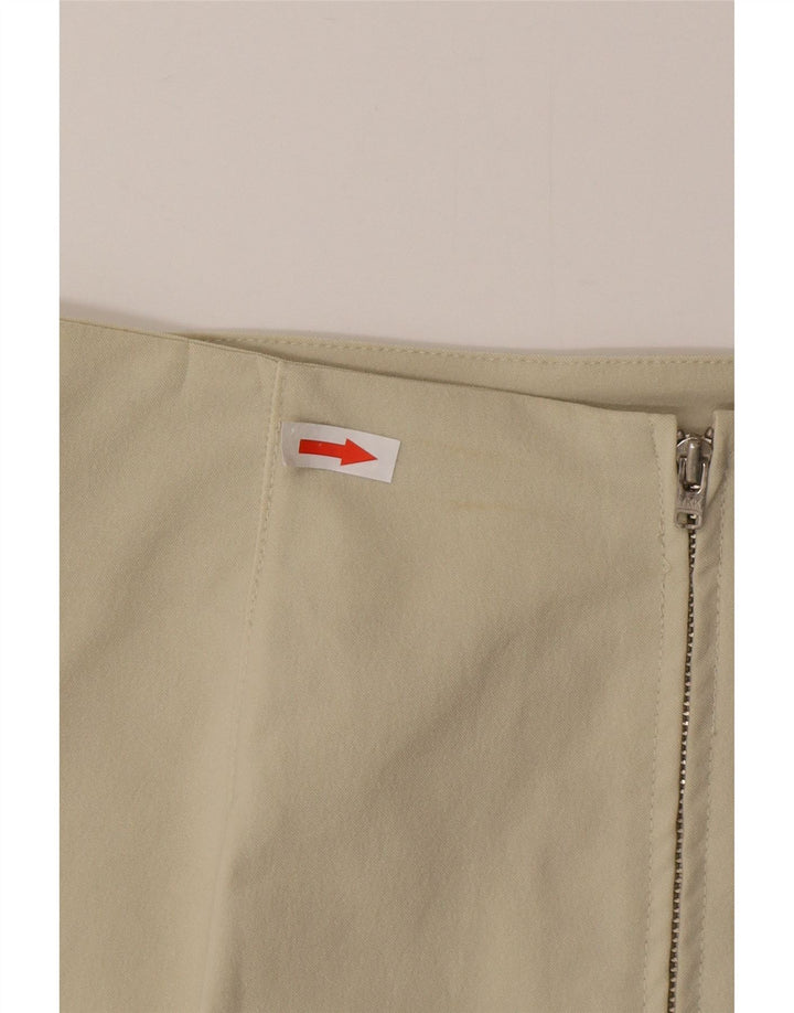 Fusta mini vintage pentru dama mare W30 poliamidă bej