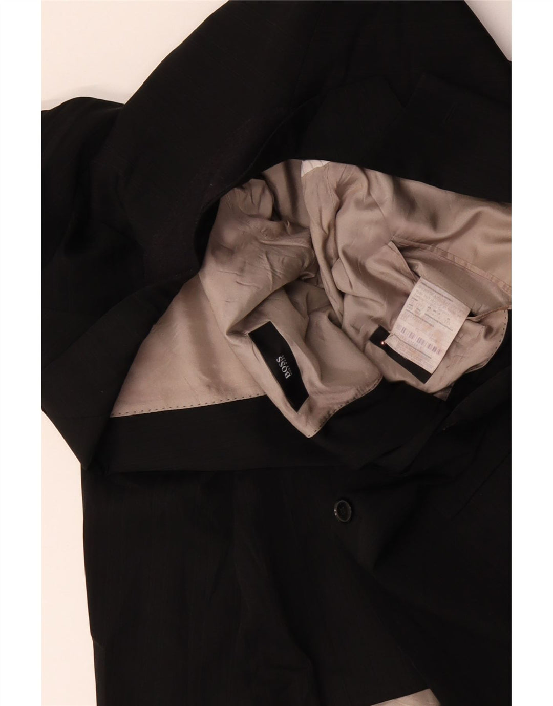 Blazer pentru bărbați HUGO BOSS cu 2 nasturi EU 60 5XL Lână virgină neagră