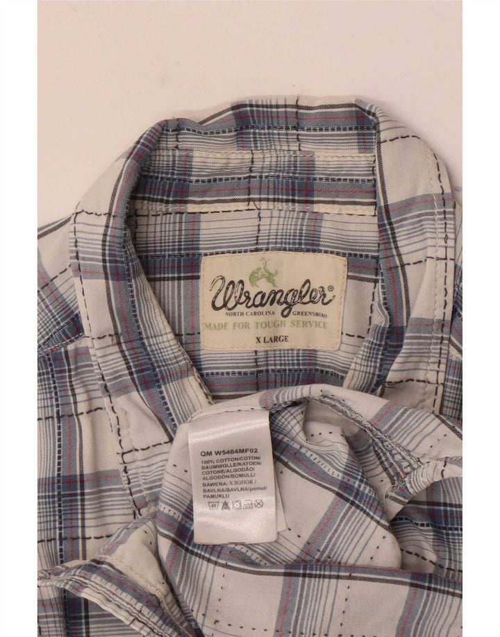 Cămașă pentru bărbați Wrangler XL, bumbac cu carouri bleumarin