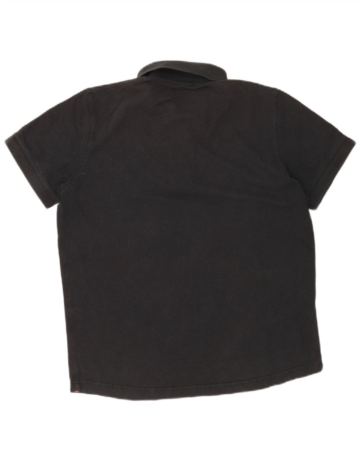 Tricou polo pentru bărbați Hugo Boss mediu negru