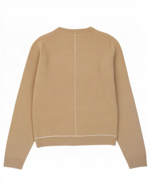 Pulover pentru damă Zara, cu gât turnut, UK 12 Medium Bej Acrilic