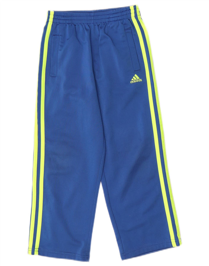Pantaloni de trening Adidas baieti 4-5 ani poliester albastru