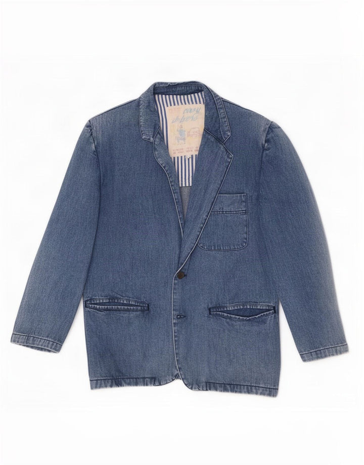 Jachetă pentru bărbați Carrera din denim cu 2 nasturi, UK 38, bumbac albastru mediu