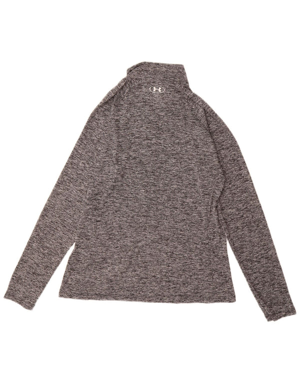 Top pentru femei Under Armour Heat Gear cu mânecă lungă UK 14, mare, gri, poliester