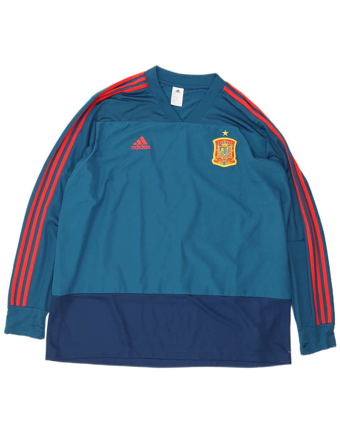 Top pentru bărbați Adidas cu mânecă lungă, 3XL, albastru, poliester