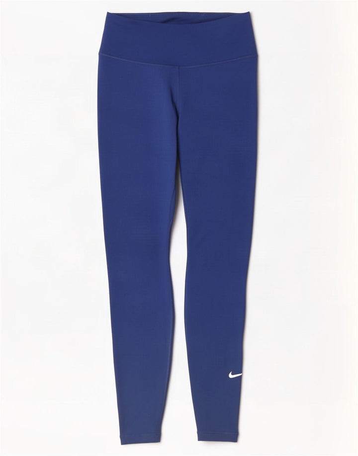 Leggings pentru femei Nike UK 8 Small, bleumarin, poliester
