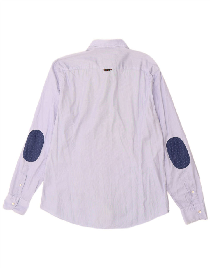Cămașă Massimo Dutti pentru bărbați, mare, albastru, bumbac