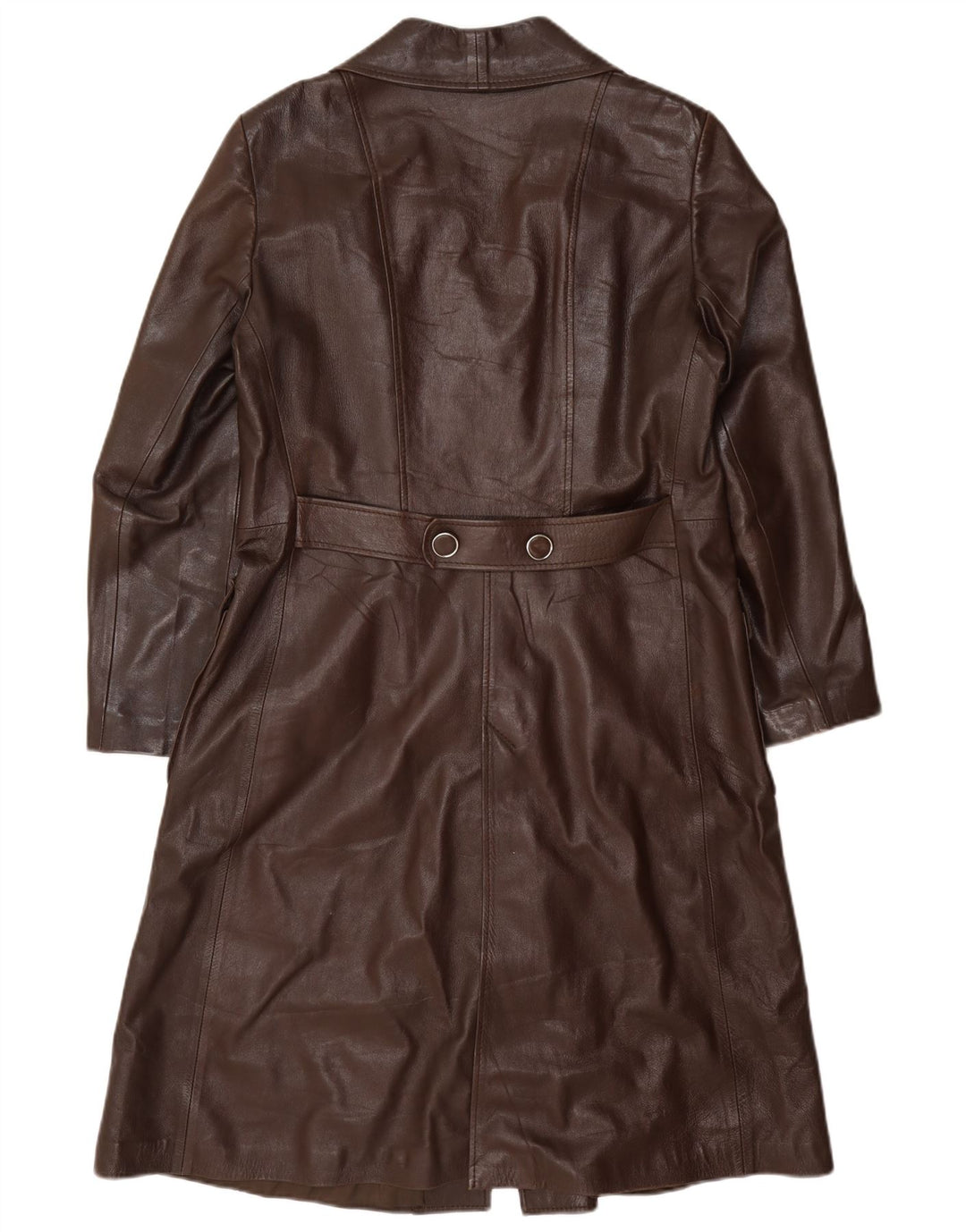 Palton din piele vintage pentru femei IT 48 XL Burgundy