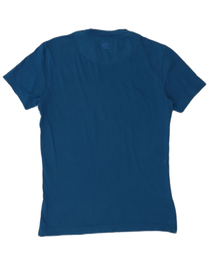 Tricou grafic pentru bărbați Calvin Klein Jeans Top Small Blue