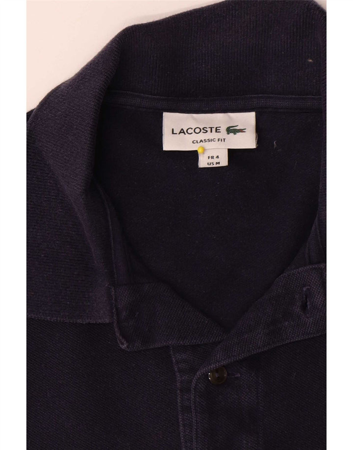 Tricou polo Lacoste pentru bărbați, cu tăiere clasică, mărimea 4, bumbac, albastru bleumarin mediu