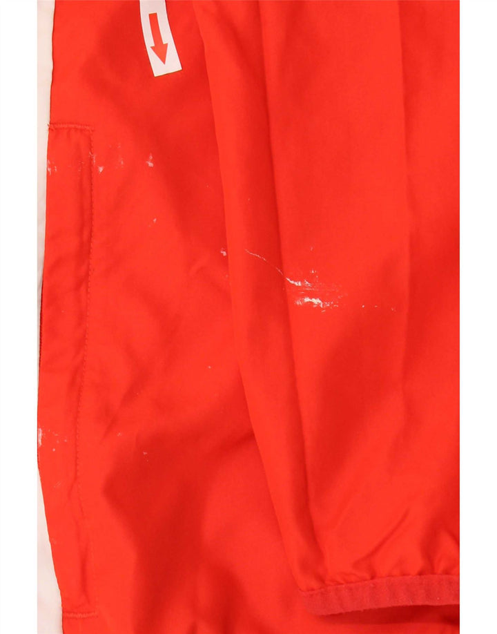 Jachetă de top pentru trening cu glugă Adidas pentru bărbați, roșu mediu, poliester color bloc