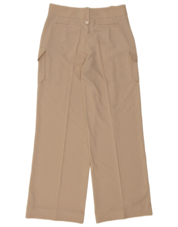 Pantaloni cargo cu talie înaltă pentru femei Les Copains IT 42 Medium W32 L32 Bej