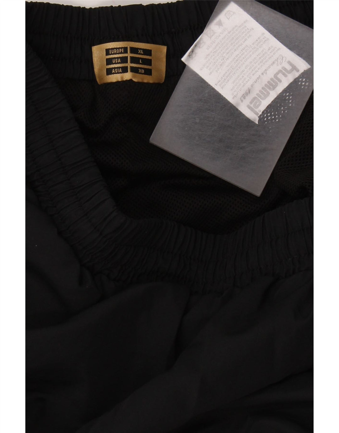 Pantaloni de trening grafic pentru bărbați HUMMEL, mari, negru, poliester