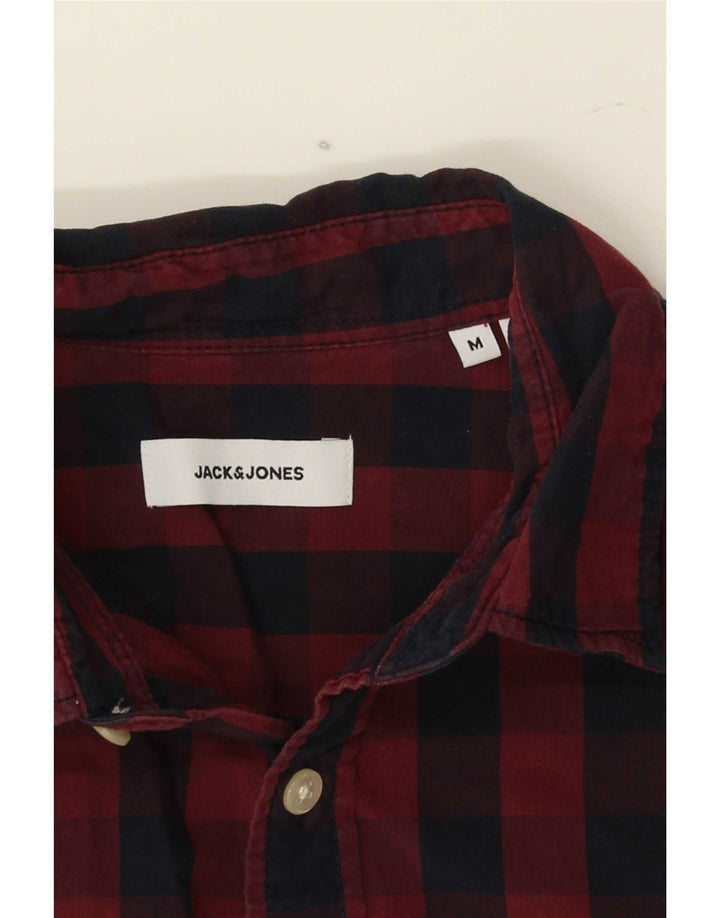 Cămașă pentru bărbați Jack & Jones Medium Burgundy Gingham