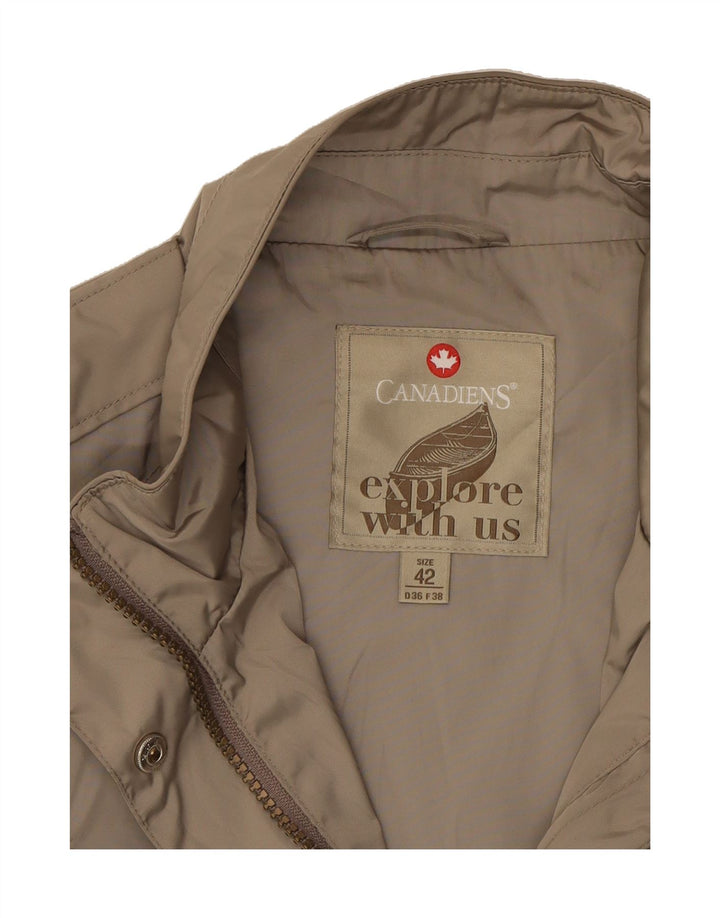 CANADIENS Womens Utility Jacket IT 42 Medium Beige Vintage Canadiens and Second-Hand Canadiens from Messina Hembry 