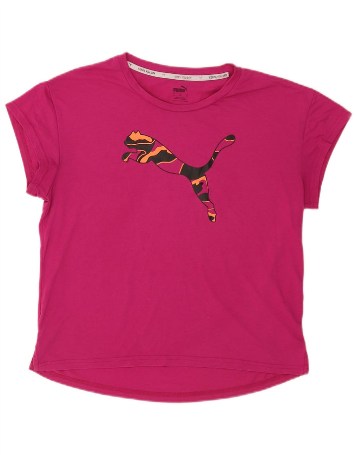 Tricou cu grafic Puma pentru femei Top UK 14 Medium Pink Poliester