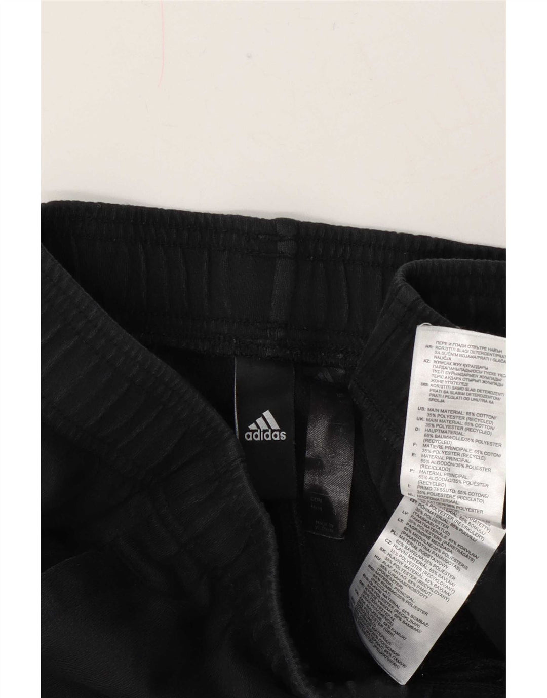 Pantaloni scurți sport grafic Adidas pentru bărbați, bumbac mediu negru