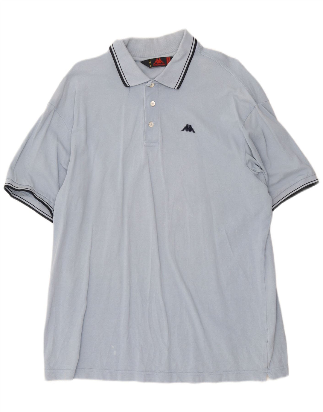 Cămașă polo pentru bărbați Kappa 2XL, bumbac albastru