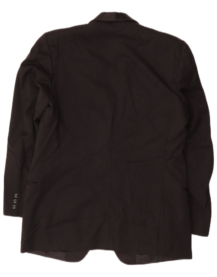 Costum pentru bărbați vintage 1 buton 2 piese IT 52 XL W32 L30 negru