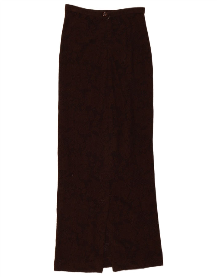 DOLCE & GABBANA Fusta Maxi tricotată pentru femei W26 Small Brown Floral