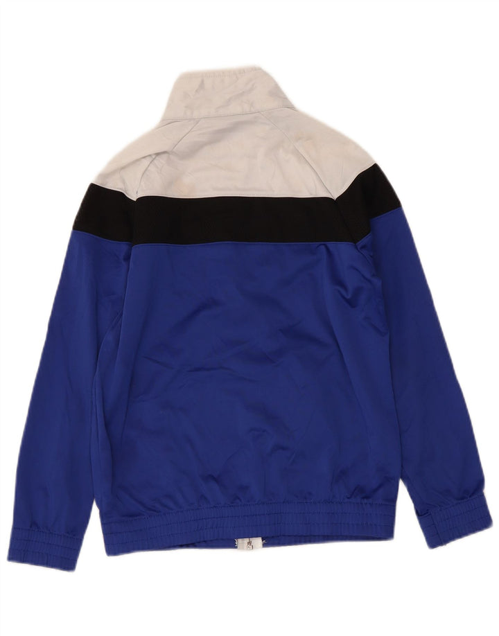 CHAMPION Boys Tracksuit Top Jacket 9-10 Years Medium  Blue Colourblock