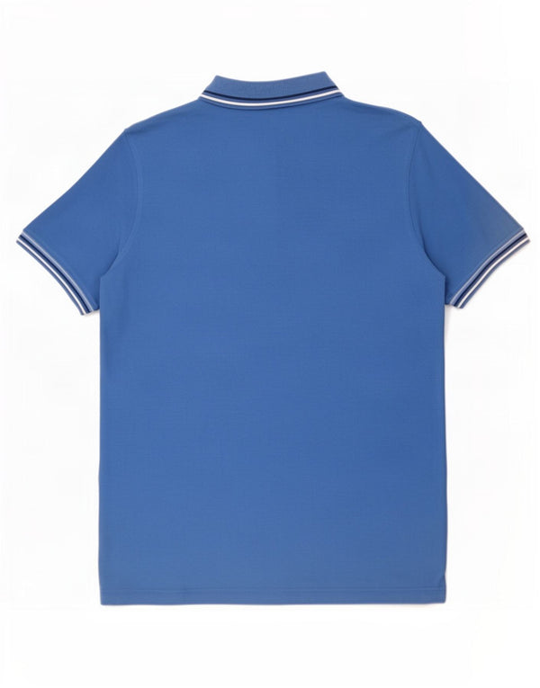 Tricou polo pentru bărbați Lotto 3XL bumbac albastru