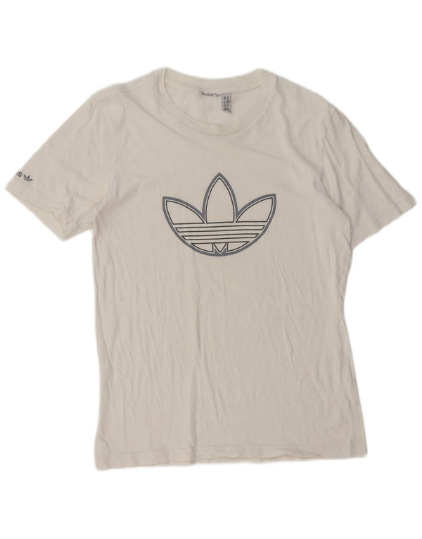 ADIDAS Mens Graphic T-Shirt Top XS White