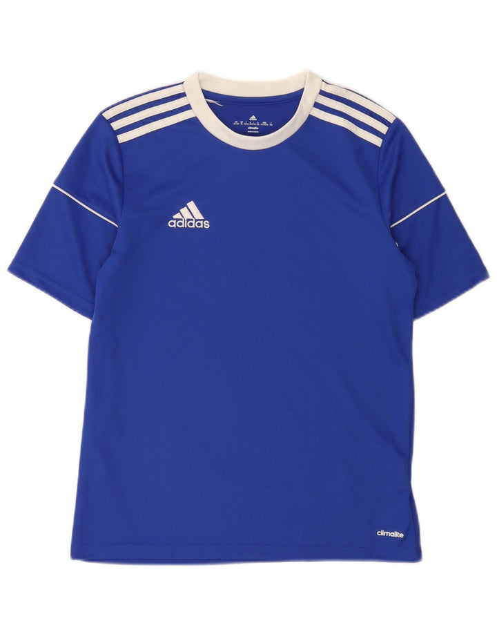 Tricou Adidas Climalite pentru baieti Top 13-14 ani poliester albastru
