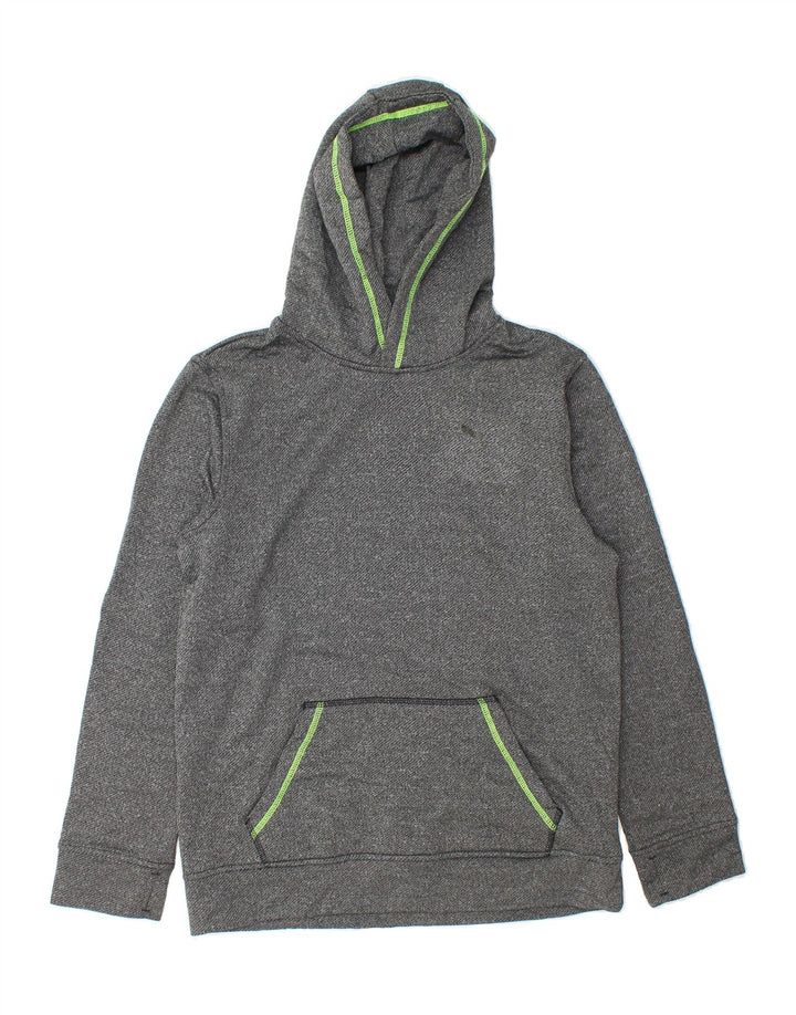 PUMA Boys Hoodie Jumper 15-16 Years XL Grey Polyester Vintage Puma and Second-Hand Puma from Messina Hembry 